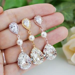 Wedding Jewelry Bridal Earrings Bridesmaid Gift..