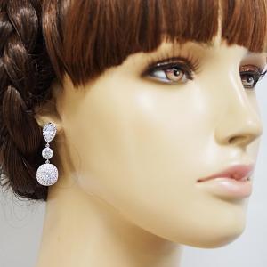 Cubic Zirconia Bridal Earrings Wedding Jewelry..