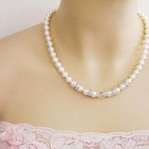 Wedding Jewelry Bridal Necklace Elegant Crystal..