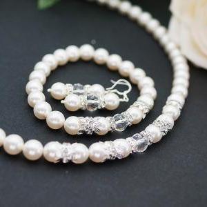 Wedding Jewelry Bridal Necklace Elegant Crystal..