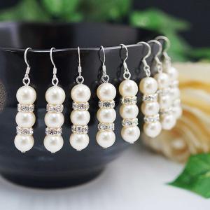 Sweet Crystal White Swarovski Pearls With..
